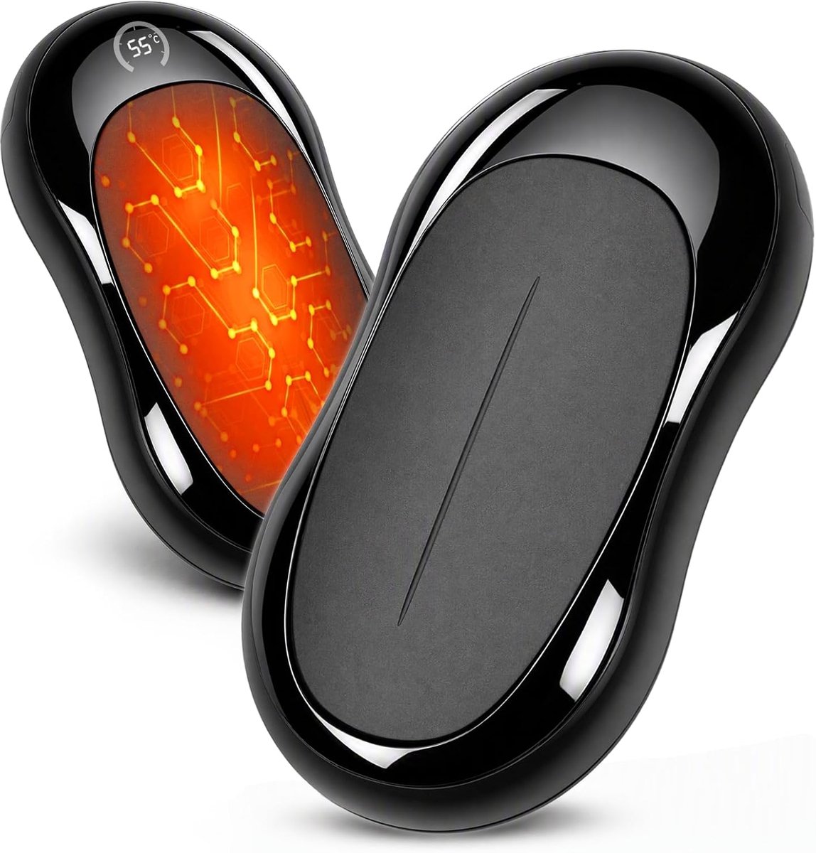 Oplaadbare handwarmers, elektrische handwarmer, 2 stuks