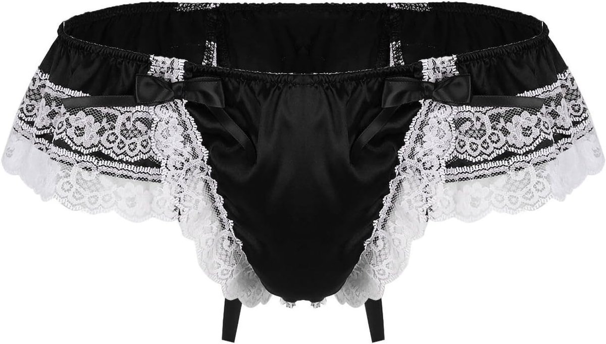 Lingerieset voor dames, kant, satijn, babydoll, string, erotisch, bustier, transparant, verleiding, chic, passie, zacht, nacht, A64
