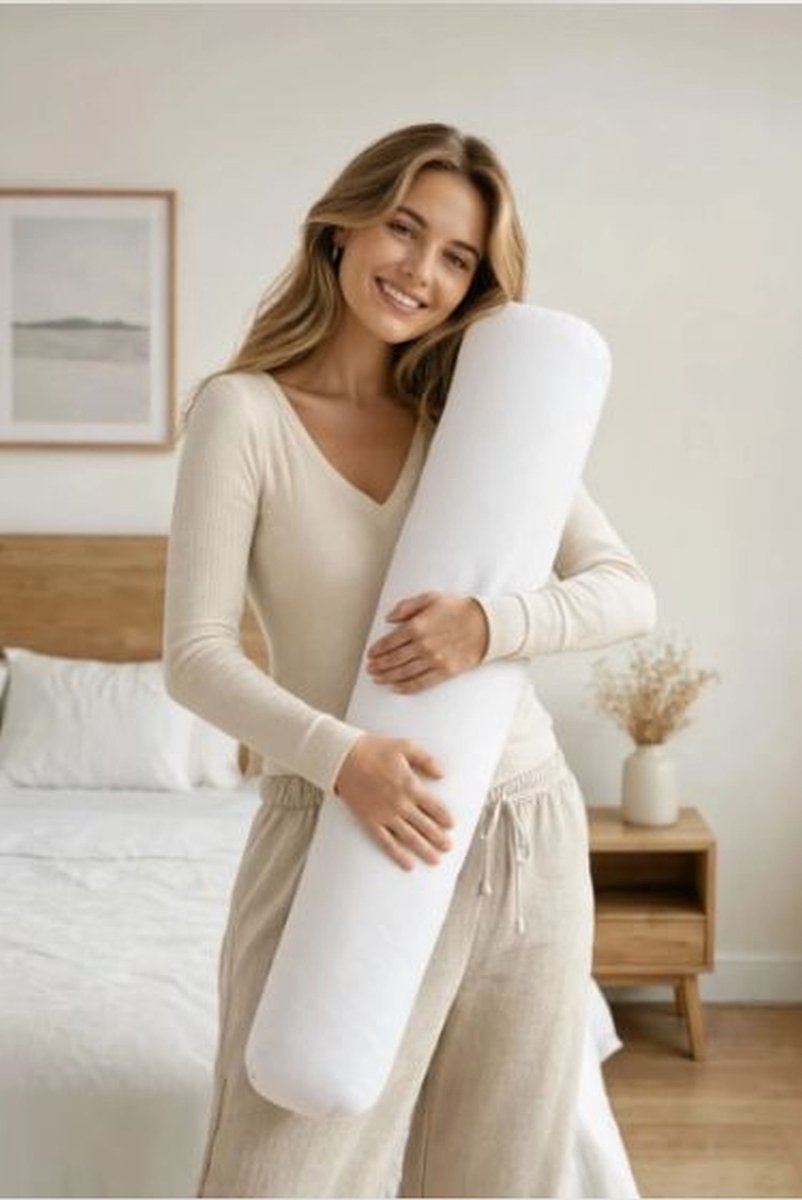 Indische Guling.nl – Bantal Pollo Bolster – AirCool Koudschuim – 95cm – 1250gr. - Stevig - Ergonomisch