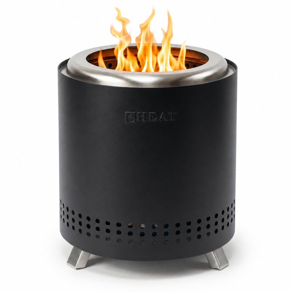 HEAT Outdoor Living Rookvrije Vuurkorf Rokfri Medium Zwart