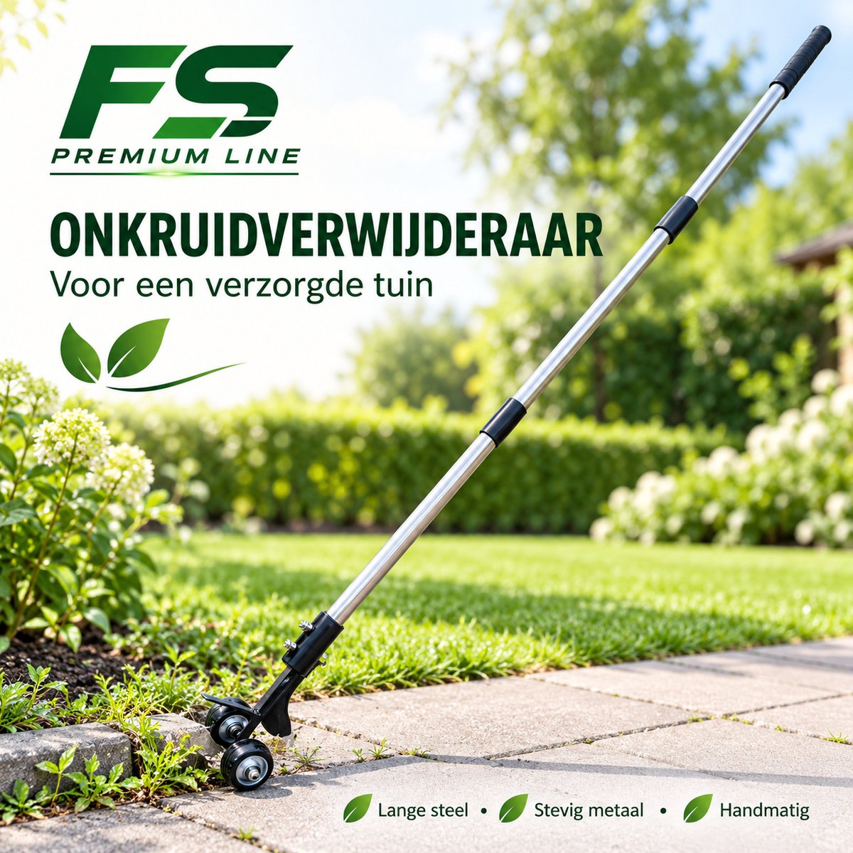 165 CM Onkruidverwijderaar FS Premium line Onkruidsteker – Verstelbaar tot 165 cm – Metalen Onkruidverwijderaar – Ergonomisch Handvat – Voor Gazon, Tuin & Moestuin Comfortabel tuinieren