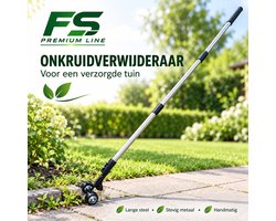 165 CM Onkruidverwijderaar FS Premium line Onkruidsteker – Verstelbaar tot 165 cm – Metalen Onkruidverwijderaar – Ergonomisch Handvat – Voor Gazon, Tuin & Moestuin Comfortabel tuinieren