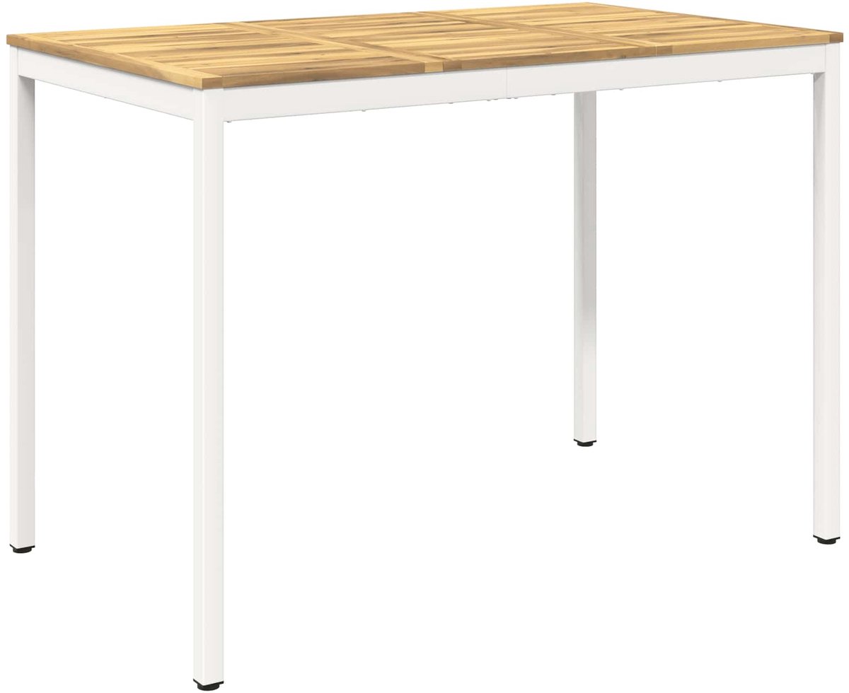 vidaXL Tuin - Bar - Tafel - NAARDEN - Witgewassen - 147 - x - 88,5 - x - 105 - cm