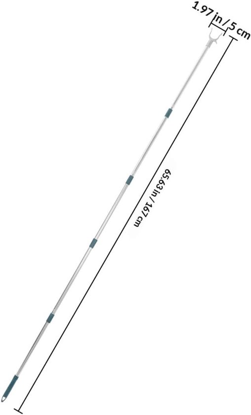 Telescopische Kledinghaak, Uittrekbare Grijper voor Kleding, Verstelbare Kledingrail voor Opberging en Organisatie — afbeelding 2