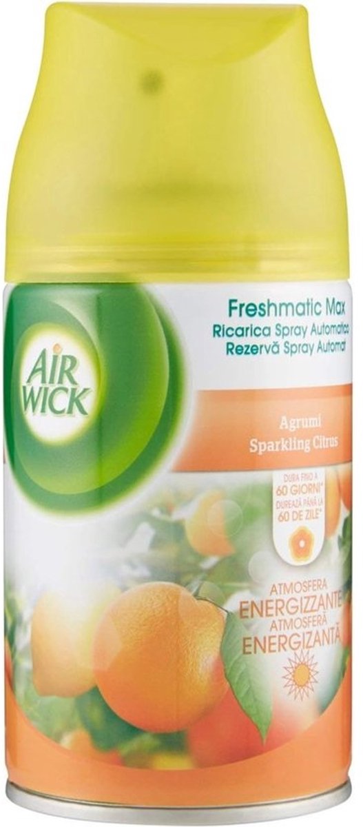 Automatische navulspray - citrusvruchten - 2 x 250 ml voor een frisse sfeer