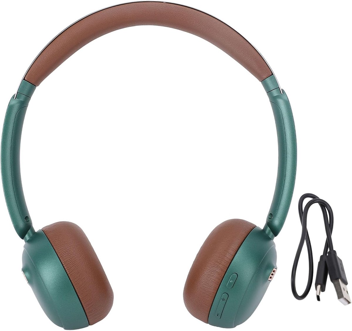 Retro Bluetooth 5.4 Headphones Over-Ear Wireless Headphones with ANC Noise Cancelling Lossless Sound 40mm Membrane - ShopVlot