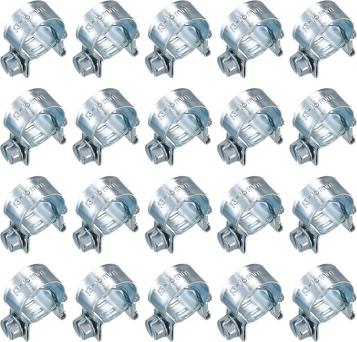 ywchaoshe 20Pcs Mini Hose Clamps, Adjustable Tube Clamps, Small Hose Clamps, Fuel Injection Joint Clamps for Mini Fuel - ShopVlot