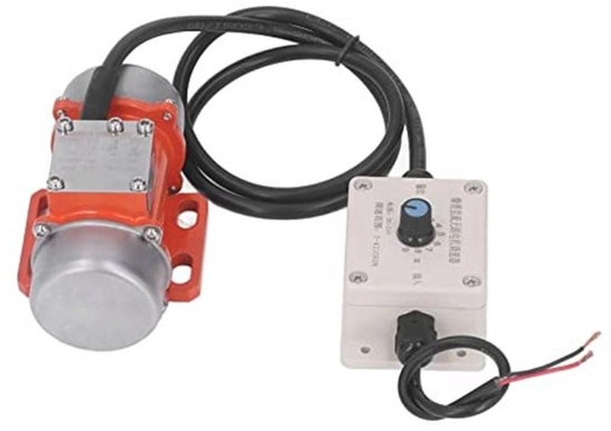 Instelbare elektrische trilmotor van 30W - Met snelheidsregelaar en hoogfrequente vibratie voor beton