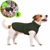 Furry Original® Honden Jas Waterdicht - Puffy Winter & Regenjas - S 36-42 cm - Verstelbare Winterjas met Rits voor Tuig - Lichte Hondenjasjes voor Teckel & Kleine Hond - Snel aan/uit - Kleding