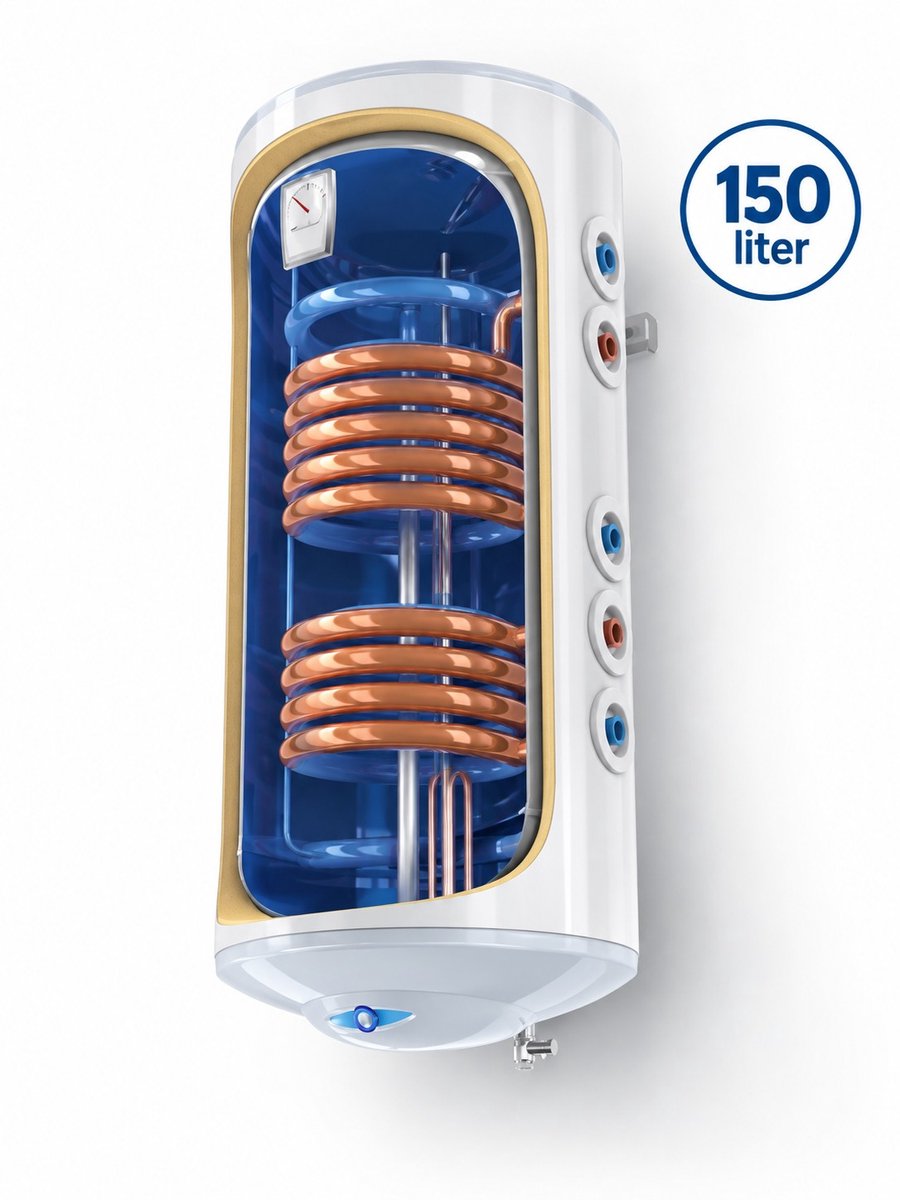 Durensa® - Tesy boiler - bilight met 2 wisselaars - 150 liter - verticaal
