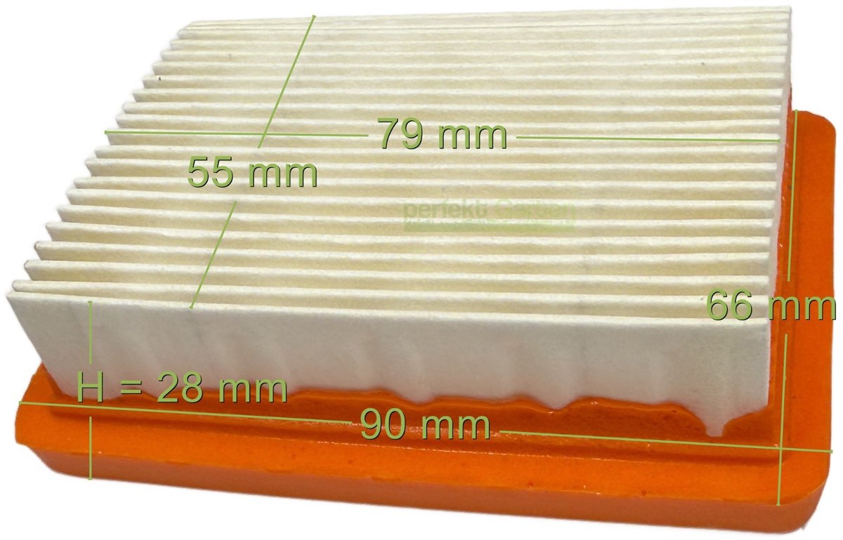 luchtfilter voor bosmaaier Efco 8460, 8465, 8530, IC, 8535, 8550, Boss, 8753 / 61120018R
