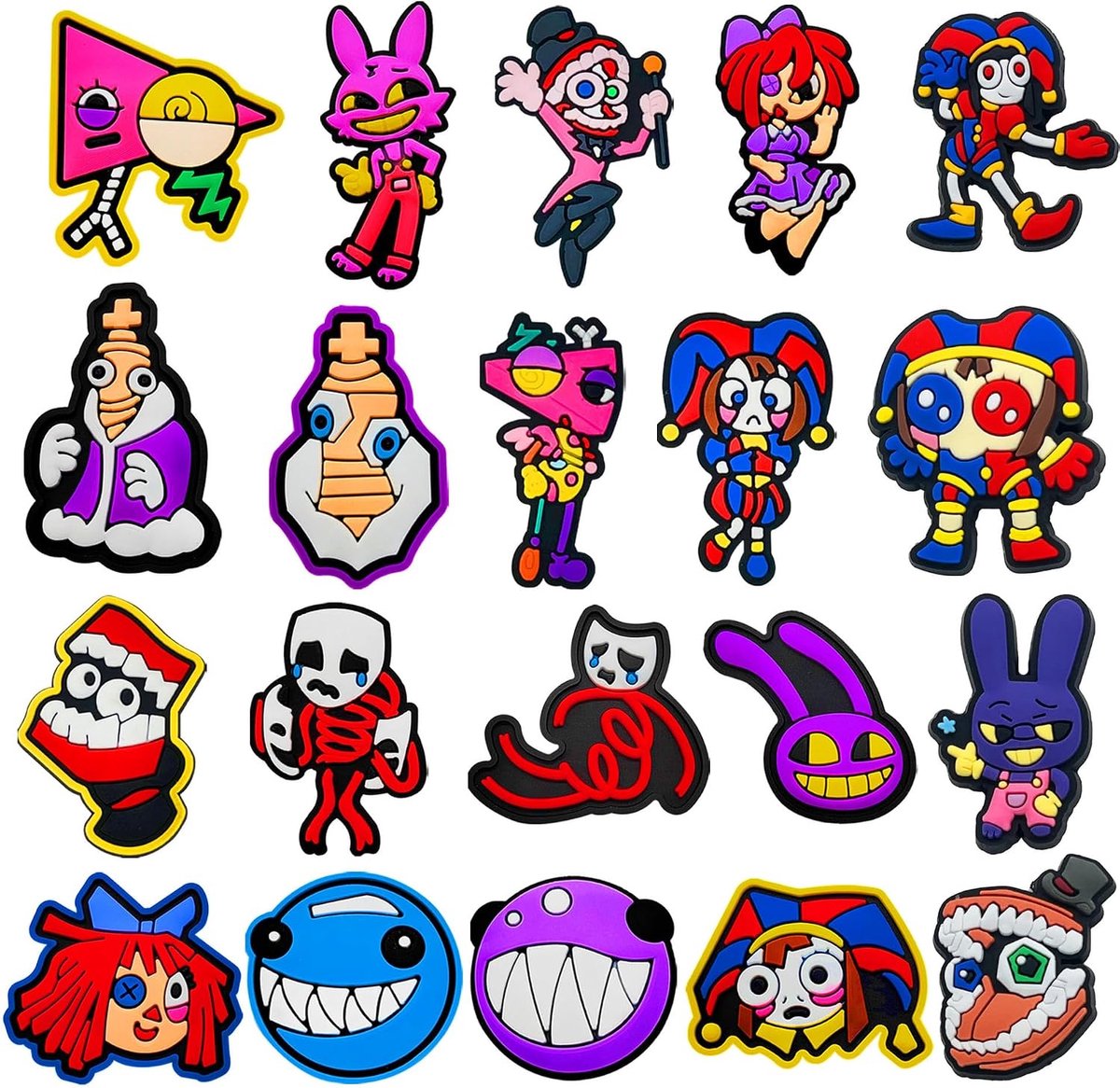 Bedelset voor jongens en meisjes, schattige schoenhangers met cartoonmotieven voor armbanden en accessoires, perfect als feestcadeau voor tieners