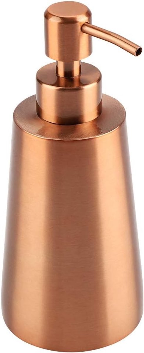 Elegante Roze Gouden RVS Dispenser voor Vloeibare Zeep, Shampoo en Lotion - Vierkante Navulbare Pomp voor Keuken of Badkamer, Ideaal voor Organisatie en Stijl