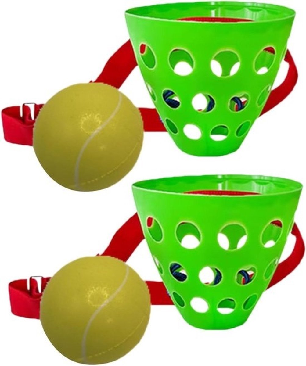 Swingbalspel - Feestelijke set - met partybal - Feestelijke activiteit - Verstelbare tailleband - 2 stuks - Meerkleurig