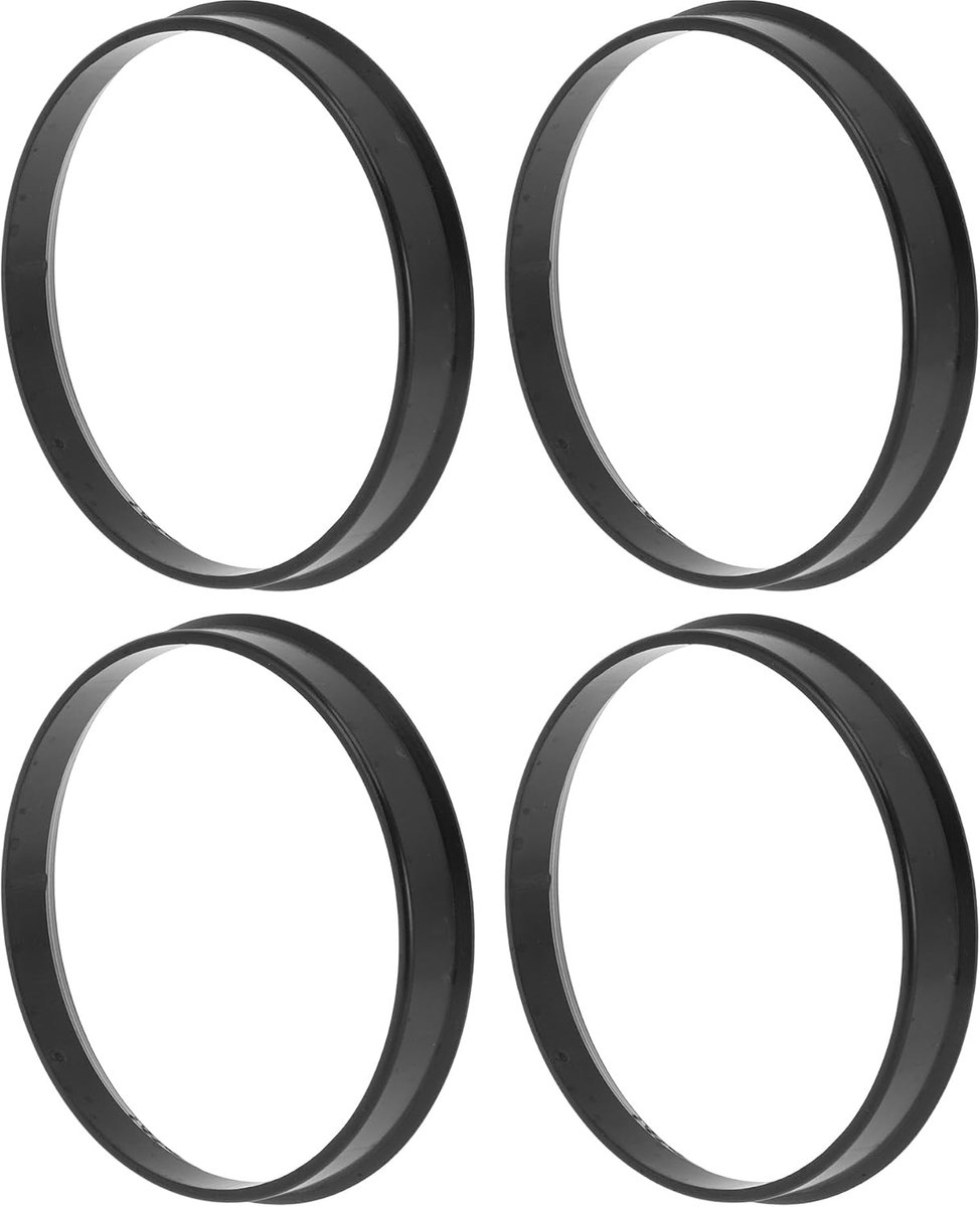 69.6mm tot 66.1mm Auto Wiel Hub Centric Ringen Zwart Polycarbonaat Wielen Middenas Schokabsorberende Hubrings 4 Stks - ShopVlot