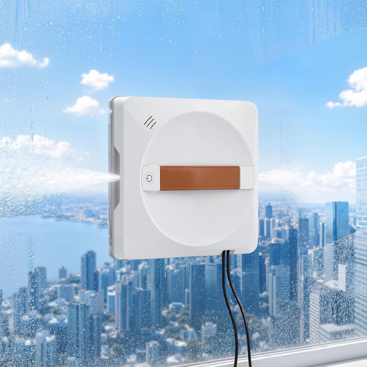 Elektrische Raamrobot met App- en Afstandsbediening – 5600Pa Zuigkracht – Ultrasone Sproeifunctie – 3 Reinigingsmodi – Ultra Dun Ontwerp