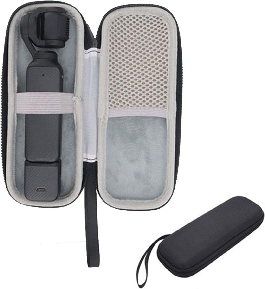 Opbergkoffer voor DJI Osmo Pocket 3 Camera met Beschermhoes en 1/4 "Draad Handvat Harde Doos Beschermende Shell Cover Tas Handtas Skin Organizer Accessoires, Standalone
