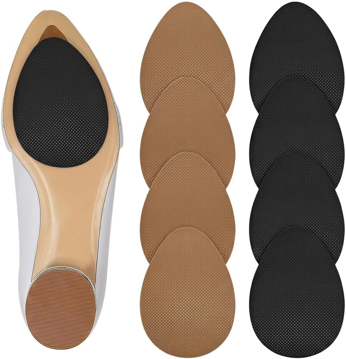 8 stuks schoenzolen reparatiepads, anti-slip rubberen zoolstickers