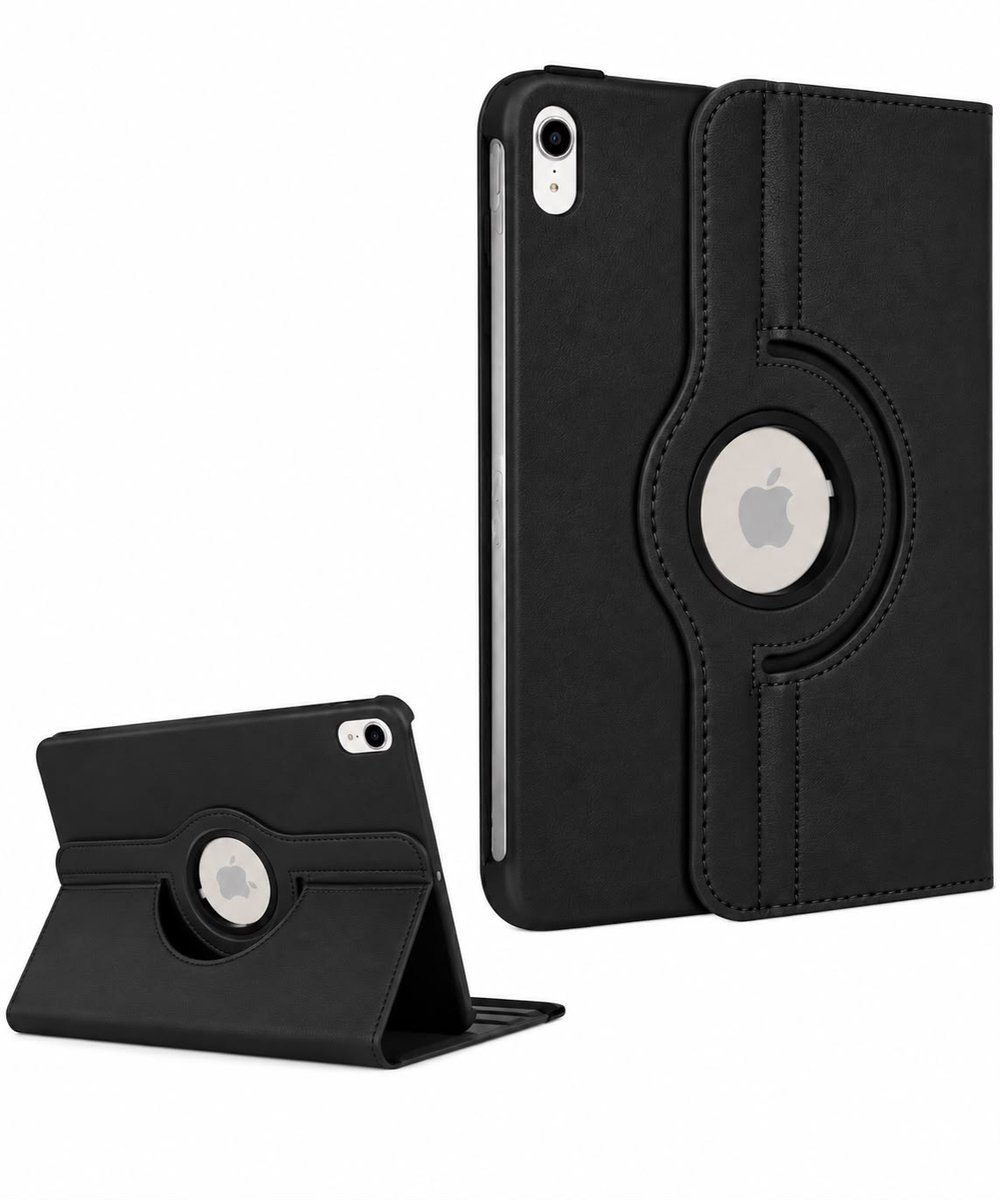 iPad Hoes geschikt voor iPad A16 11th Generation 11 Inch 2025 Zwart / iPad 2022 (10.9) 10e generatie draaibare bookcase 360° Case