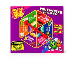 JellyPop Mr. Twister Challenge - Jelly Beans Snoepspel met Draaischijf - Verrassende Smaken - 90 g