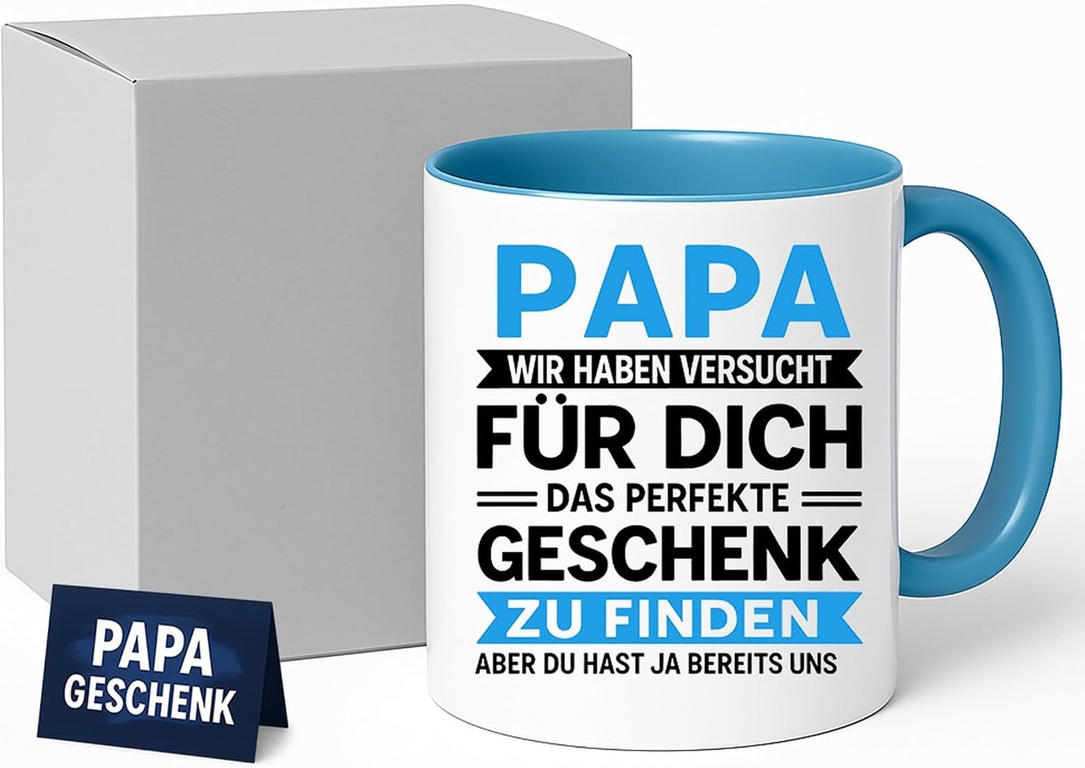 Gift Mok | Mok Papa Vertertag met spreuk | Koffiemok als vaderdagcadeau | Verjaardag | Cadeau-idee Vaderdag | Beste Cadeau Verjaardag
