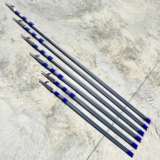 Telescopische boothaak - Maritieme paal - Voor veilig aanleggen - Verstelbare lengte - 2-6 meter - Aluminium — afbeelding 3