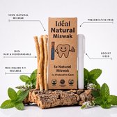 Natuurlijke Miswak 5 Stuks + 1 Hygienisch Bewaardoosje - Eco Friendly Siwak Tandenborstels - 100% Organic - Sewak