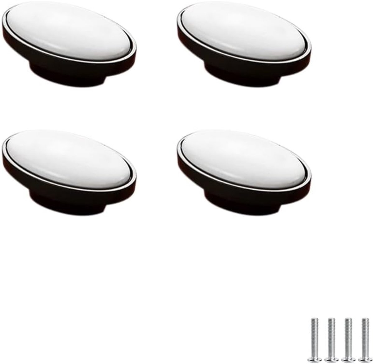 4 Stuks Antieke Keramische Kast Handgrepen Meubels Lade Handgrepen Kast Trekt Handgrepen Keukenkast Laden Knoppen Garderobe Badkamer Deurgrepen 16mm