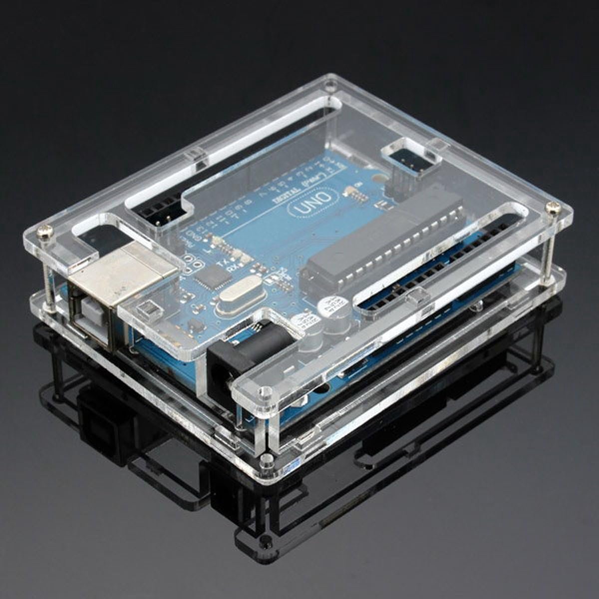 R3 Behuizing Nieuwe Transparante Glans Acryl Computer Box Compatibel met Arduino UNO R3