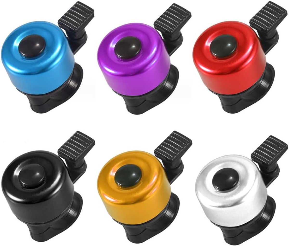 6 stuks fietsbel, fietsbel van aluminium, fietsbel voor volwassenen en kinderen, fietsaccessoires voor kinderen, mountainbike, racefiets