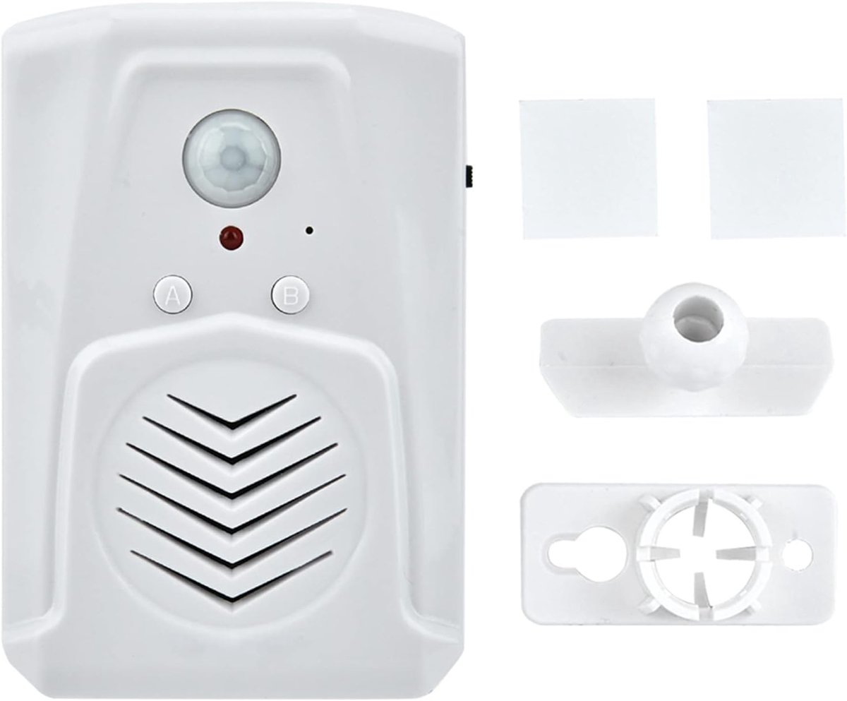 Bewegingssensor met USB-accu, alarm, MP3-audiospeler, infrarood inductie-bel, welkomstinductie-bel, sirene, bewegingssensor