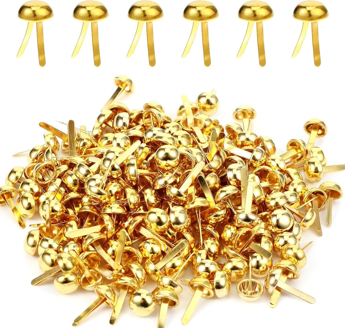 200pcs Mini Brads, Pattern Bag Clamps, Round Head Clips, Pattern Clips, Letter Clips, Closing Clips, Scrapbooking - ShopVlot