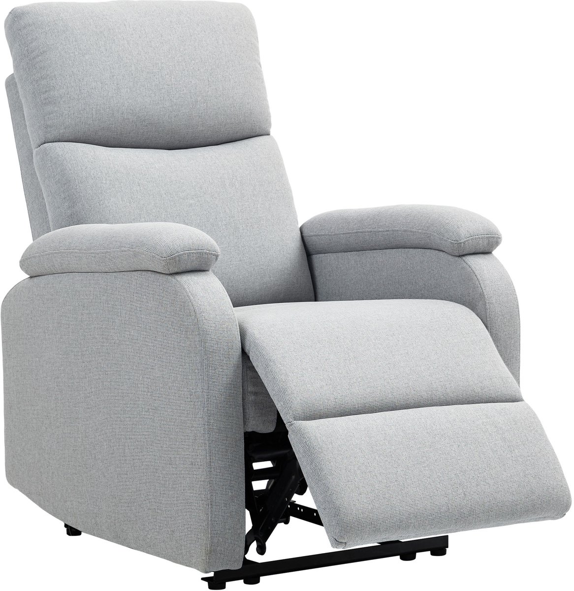 Homona Relaxfauteuil met verstelbare rugleuning en voetensteun - 69 x 91,5 x 103 cm - Grijs