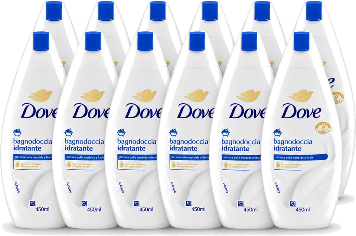 12 x Dove – Douchegel – Hydraterend – 450 ml - Voordeelverpakking - 12 stuks