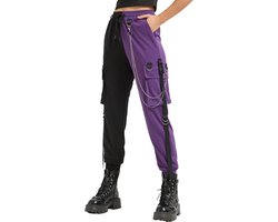 Cargo Broek Voor Vrouwen Techwear Vrouwen Losse Straat Rock Stijl Casual Zwarte Broek Met Ketting Goth Broek