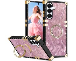 Bling Hoesje met Ringhouder voor Samsung Galaxy A56 SBZ Roze