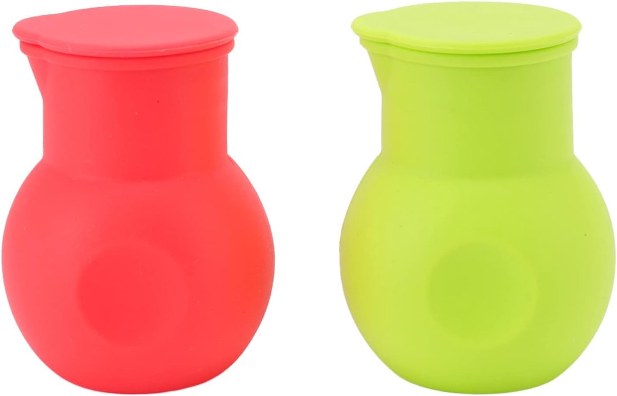 2 Stks Siliconen Chocolade Verwarming Pot Rode en Groene Chocolade Smeltpot Divider Chocolade Smeltkroes