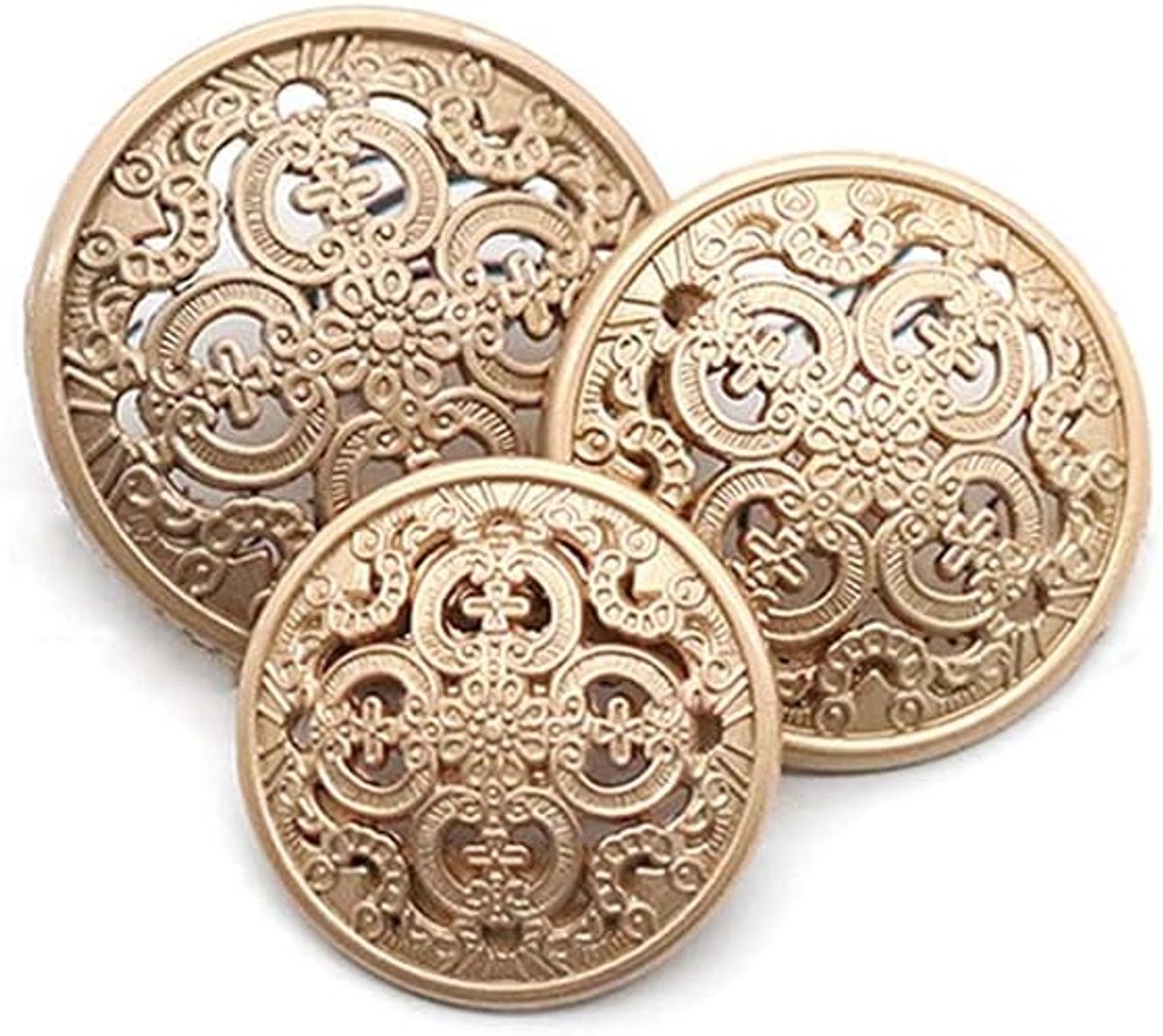 Knopen zwart zilver goud ronde decoratieve knopen voor kleding naaien accessoires