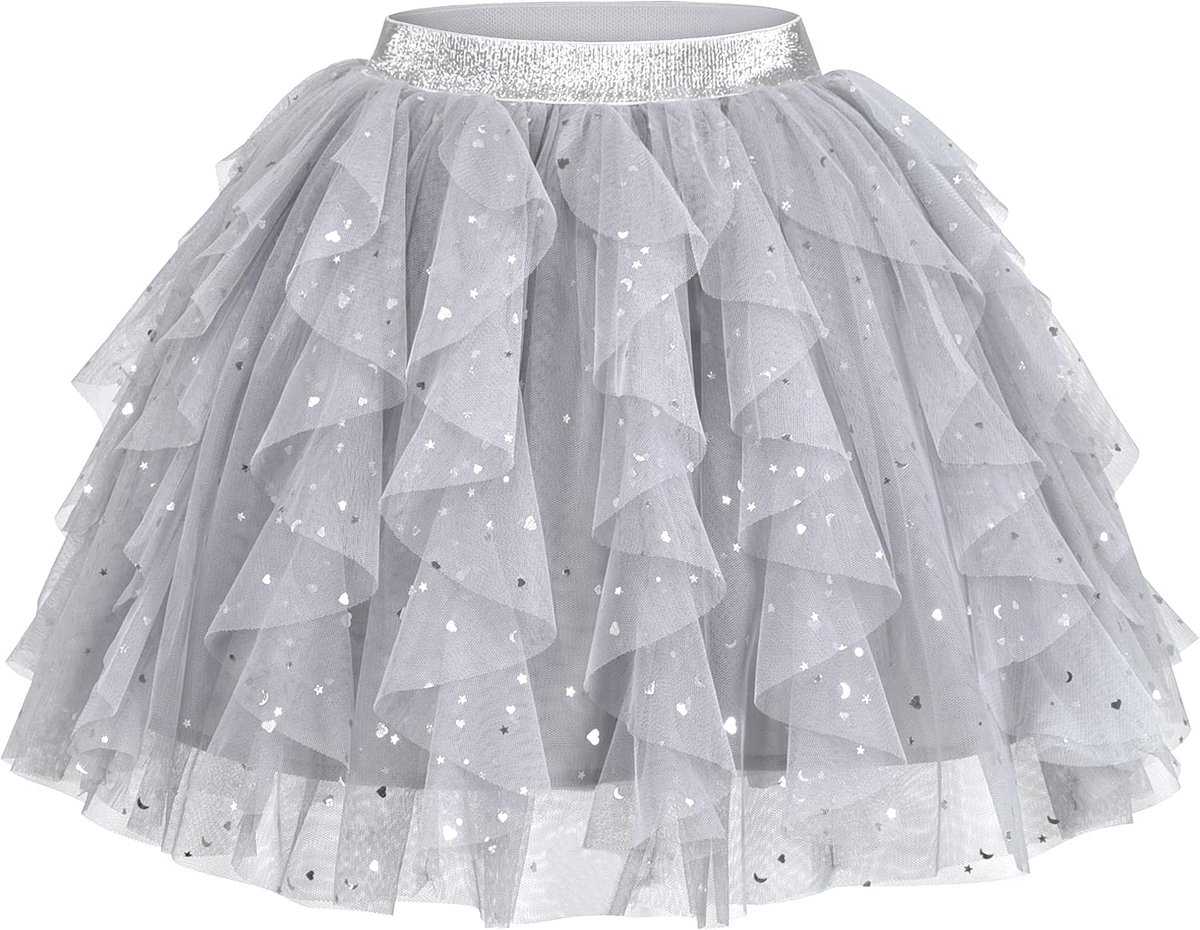 Rok Marineblauw Parel Sterren Sprankelend Tutu Dansen 4-12 jaar