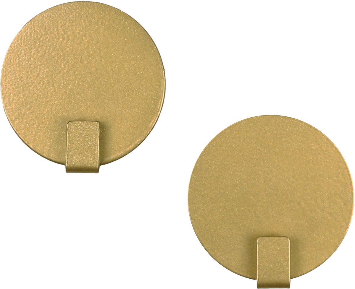 Magnetische Haak Rond Goud Medium - 2 Stuks - Kamer26