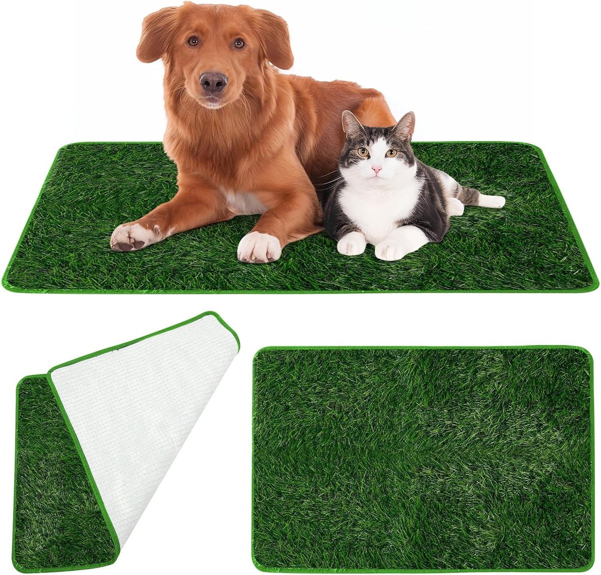 Hernieuwbare Hondentoiletmat van Kunstgras 50×70 cm - Ideaal voor Binnen en Buiten, Gemakkelijk Schoon te Maken, Hondvriendelijk