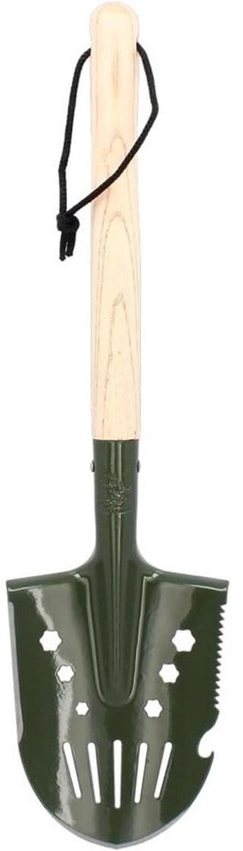 Mini-tuinspade - Kleine schep - Tuinieren in kleine ruimtes - Stabiele stalen steel - 60 cm - Groen