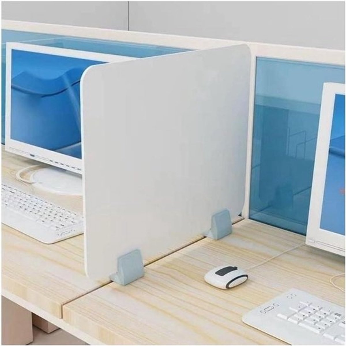 Bureau Privacy Divider, Bureau Divider Privacy Paneel Akoestische Vrijstaande Desktop Partitie Bureau Dividers Voor Kantoor Studenten Verminderen Geluid Visuele Afleidingen (40x40CM)