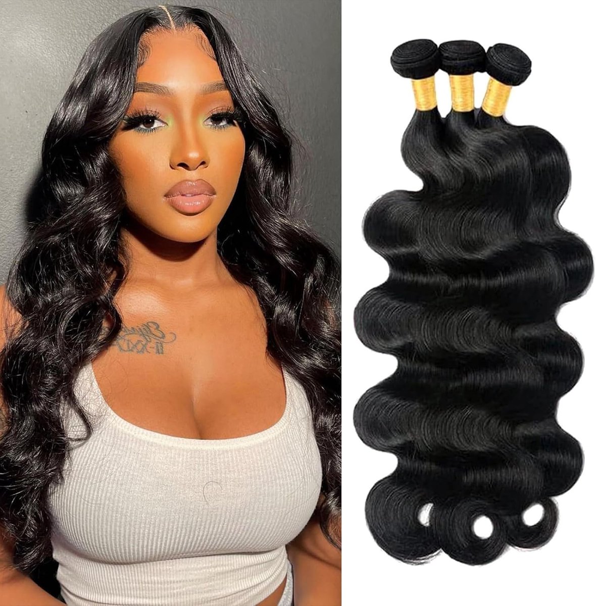 Hair Bundles Body Wave Brazilian Weave Hair Extensions 18 20 22 inch