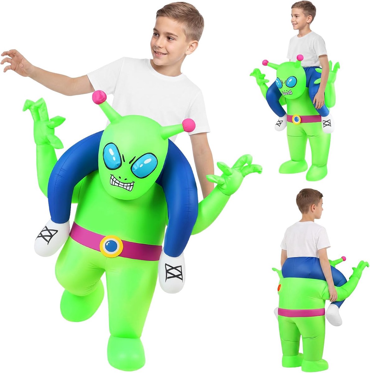 kostuum, opblazende verkleedkleding voor volwassenen en kinderen, grappige Halloween-kostuums voor Halloween, cosplay en maskeradefeest