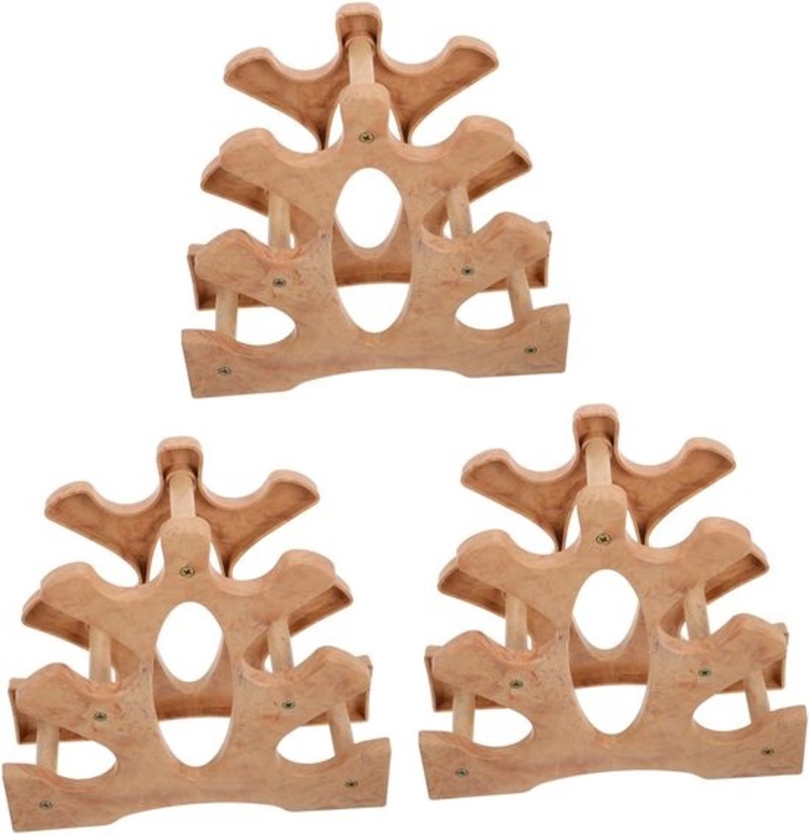Dumbbell Rek - Gewichten Opslag - Fitness Thuis - Stabiele Constructie - Drie Tier - Khaki