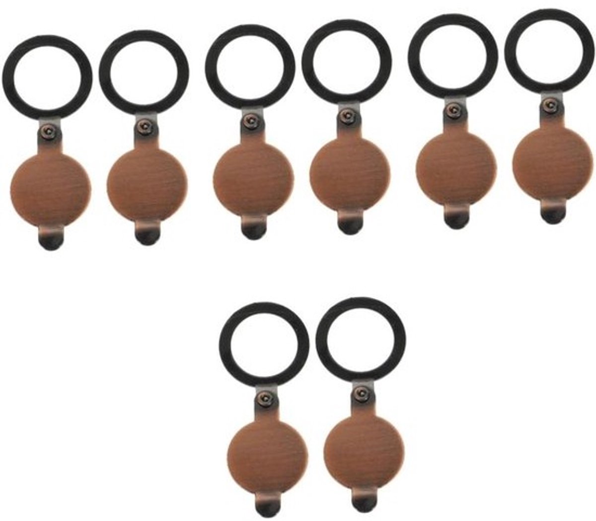 Kijkgaatje Afdekkingen - Privacy Cover Deurspion - Veiligheid Vergroten - Koperen Materiaal - 16 mm Binnendiameter - Zilver