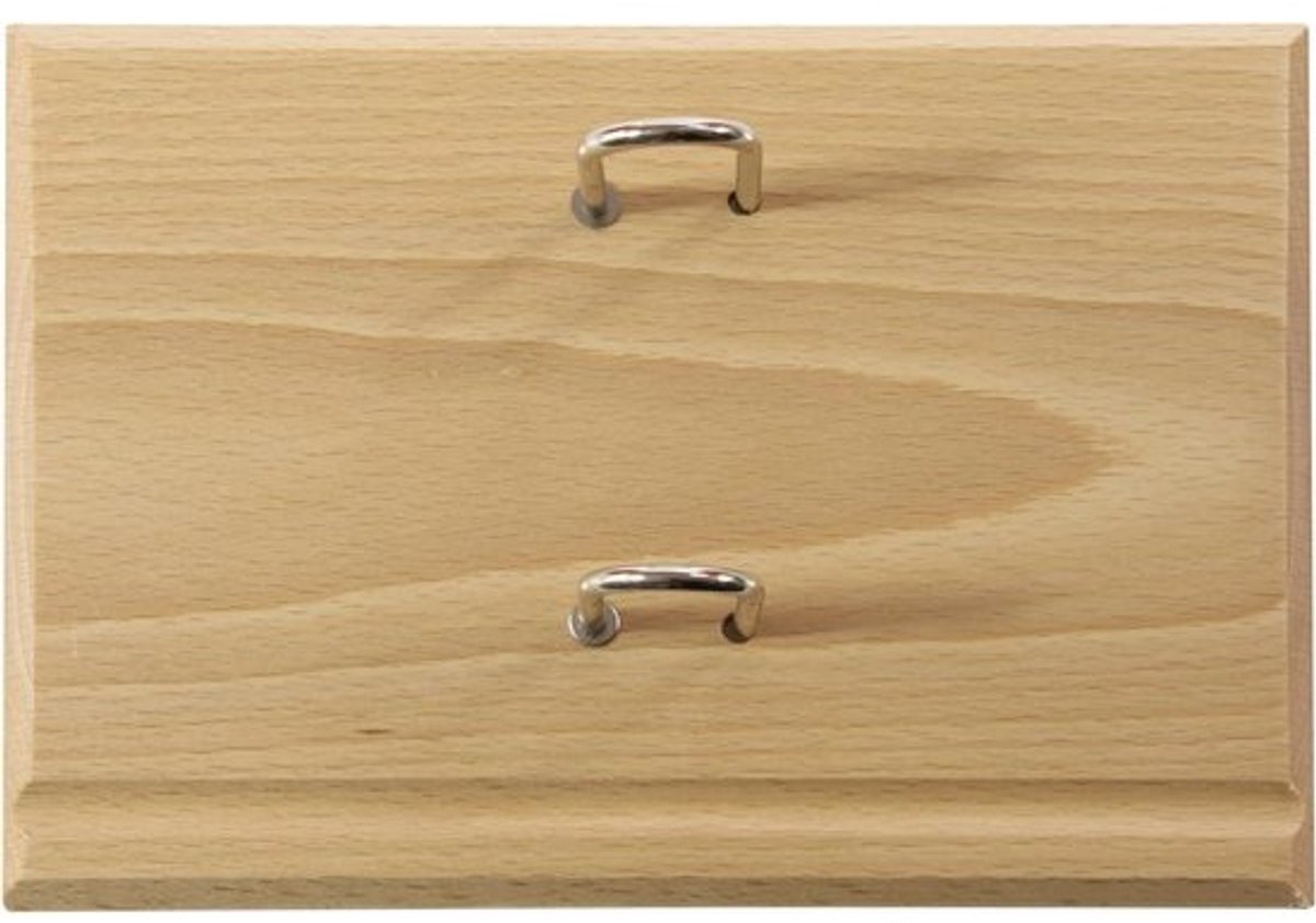 Houten Blok Onderstel - Eiken Hout - Bureau Organisatie - Deluxe Onderstel - 15 x 10 cm - Houtkleur