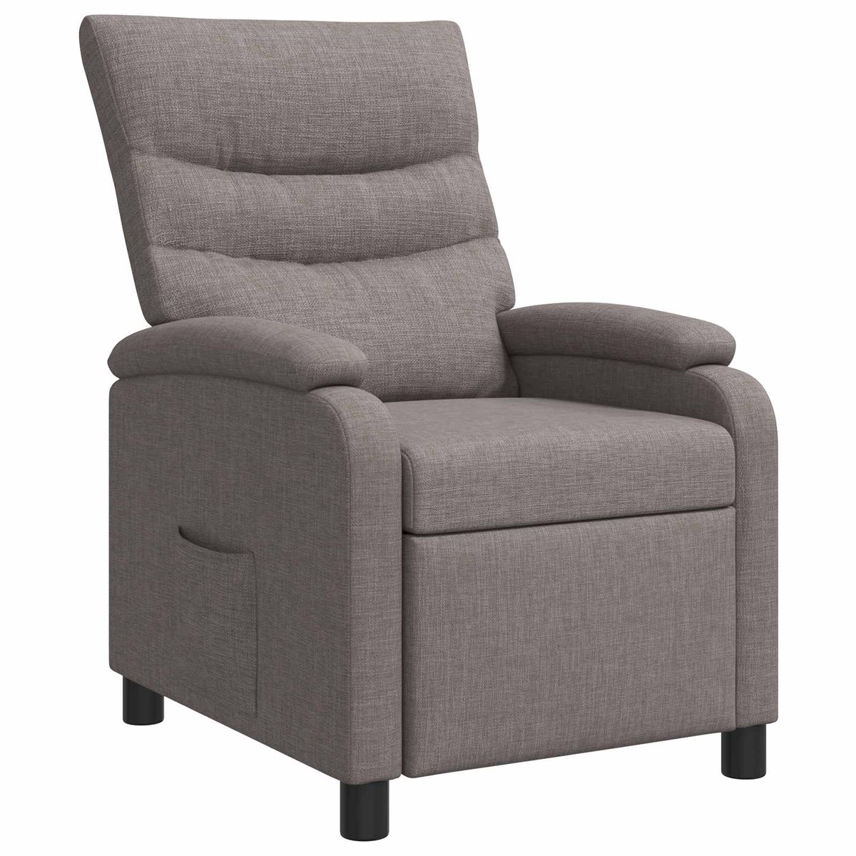 vidaXL Recliner - Taupe - Stof