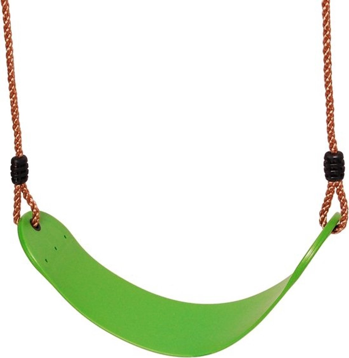 Kinderschommel - Tuinschommel zitje - Buiten spelen - Elastische constructie - 67 x 14 cm - Limoengroen
